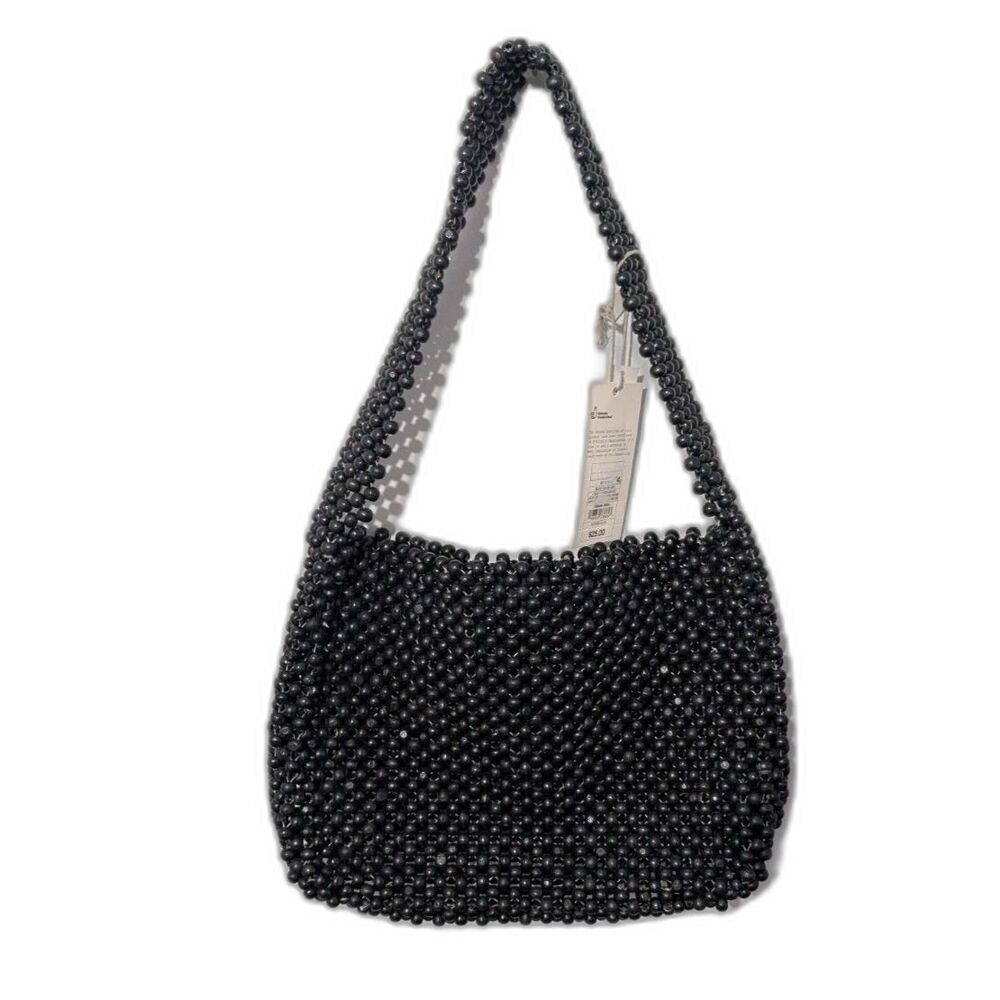A New Day Black Beaded Shoulder Bag - Picture 2 of 6